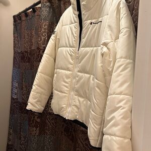Champion Women's Ivory Puffer Jacket